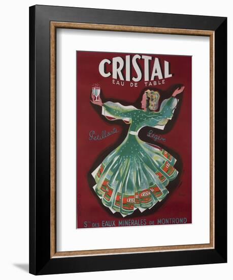 Cristal Table Water French Advertising Poster-null-Framed Giclee Print