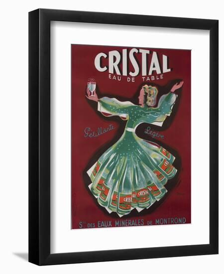 Cristal Table Water French Advertising Poster-null-Framed Giclee Print