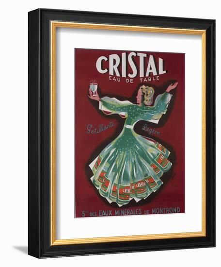 Cristal Table Water French Advertising Poster-null-Framed Giclee Print