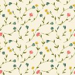 Seamless Floral Pattern-cristatus-Art Print