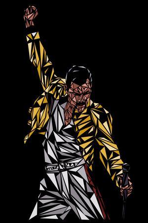 Freddie Mercury' Art Print - Cristian Mielu 