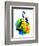 Cristiano Ronaldo Watercolor-Jack Hunter-Framed Art Print