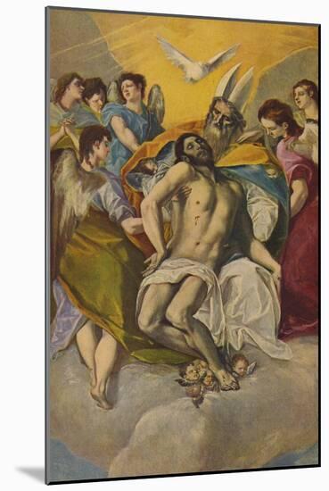 'Cristo En Brazos Del Padre Eterno', (Christ in Arms of the Eternal Father), 1577, (c1934)-El Greco-Mounted Giclee Print