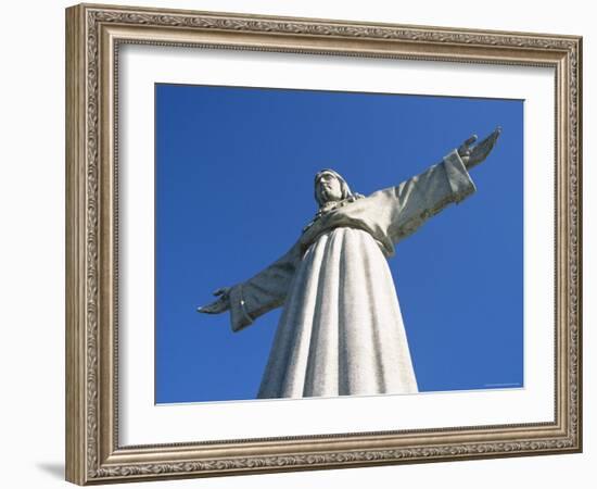 Cristo Rei (Standing Christ) Statue, Erected in 1959, in Cacilhas Suburb, Lisbon, Portugal-Alain Evrard-Framed Photographic Print