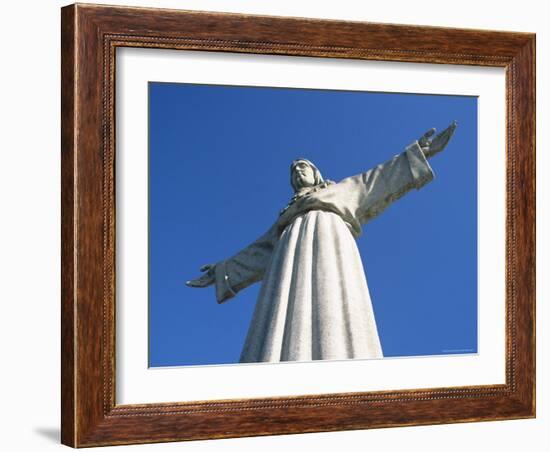 Cristo Rei (Standing Christ) Statue, Erected in 1959, in Cacilhas Suburb, Lisbon, Portugal-Alain Evrard-Framed Photographic Print