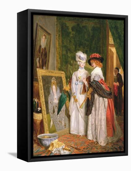 Critics on Costume, Fashions Change-John Callcott Horsley-Framed Premier Image Canvas