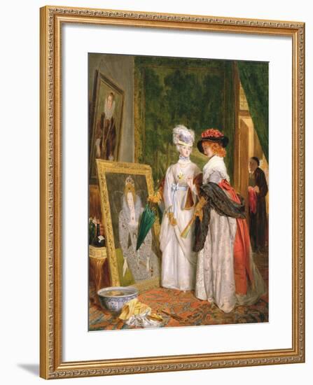 Critics on Costume, Fashions Change-John Callcott Horsley-Framed Giclee Print