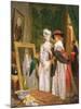 Critics on Costume, Fashions Change-John Callcott Horsley-Mounted Giclee Print