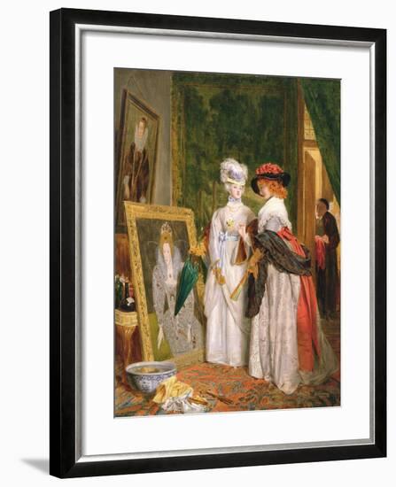 Critics on Costume, Fashions Change-John Callcott Horsley-Framed Giclee Print