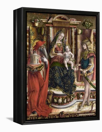 Crivelli, Carlo (C. 1435-C. 1495) La Vierge a L'hirondelle, Madonna Della Rondine (The Madonna of T-Carlo Crivelli-Framed Premier Image Canvas