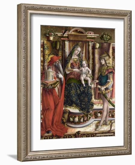 Crivelli, Carlo (C. 1435-C. 1495) La Vierge a L'hirondelle, Madonna Della Rondine (The Madonna of T-Carlo Crivelli-Framed Giclee Print