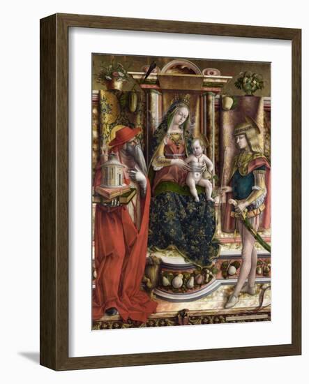 Crivelli, Carlo (C. 1435-C. 1495) La Vierge a L'hirondelle, Madonna Della Rondine (The Madonna of T-Carlo Crivelli-Framed Giclee Print