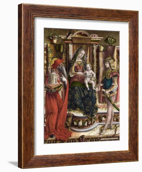Crivelli, Carlo (C. 1435-C. 1495) La Vierge a L'hirondelle, Madonna Della Rondine (The Madonna of T-Carlo Crivelli-Framed Giclee Print
