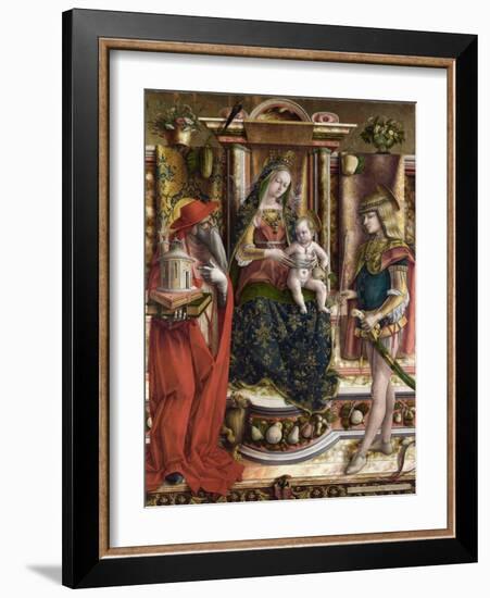 Crivelli, Carlo (C. 1435-C. 1495) La Vierge a L'hirondelle, Madonna Della Rondine (The Madonna of T-Carlo Crivelli-Framed Giclee Print