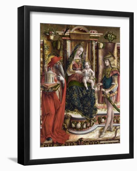 Crivelli, Carlo (C. 1435-C. 1495) La Vierge a L'hirondelle, Madonna Della Rondine (The Madonna of T-Carlo Crivelli-Framed Giclee Print