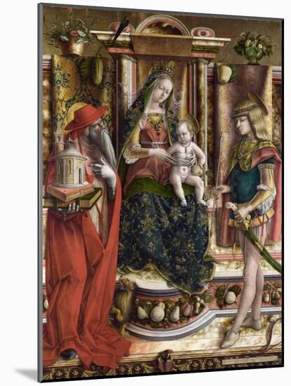 Crivelli, Carlo (C. 1435-C. 1495) La Vierge a L'hirondelle, Madonna Della Rondine (The Madonna of T-Carlo Crivelli-Mounted Giclee Print