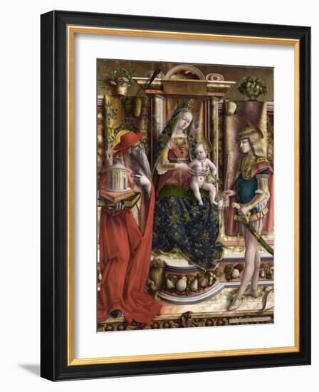 Crivelli, Carlo (C. 1435-C. 1495) La Vierge a L'hirondelle, Madonna Della Rondine (The Madonna of T-Carlo Crivelli-Framed Giclee Print