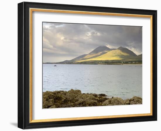 Croagh Patrick Mountain and Clew Bay, from Old Head, County Mayo, Connacht, Republic of Ireland-Gary Cook-Framed Photographic Print