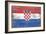 Croatia Country Flag - Barnwood Painting-Lantern Press-Framed Art Print