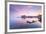 Croatia, Dalmatia, Dubrovnik, Old town, Sunset over the city walls and harbour-Jordan Banks-Framed Photographic Print