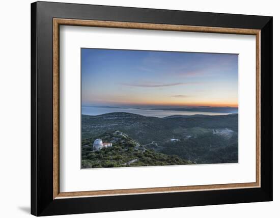 Croatia, Dalmatia, Hvar Island, Dawn from Napoleon Fort-Rob Tilley-Framed Photographic Print