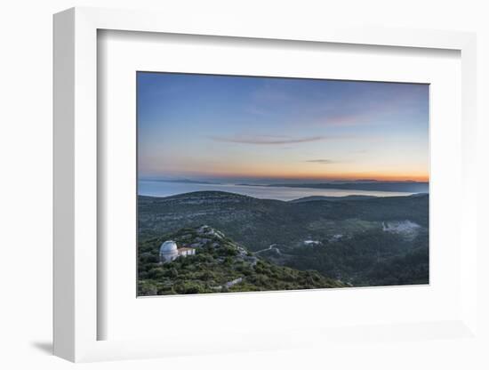 Croatia, Dalmatia, Hvar Island, Dawn from Napoleon Fort-Rob Tilley-Framed Photographic Print