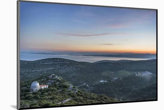 Croatia, Dalmatia, Hvar Island, Dawn from Napoleon Fort-Rob Tilley-Mounted Photographic Print