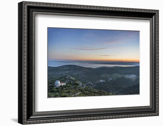 Croatia, Dalmatia, Hvar Island, Dawn from Napoleon Fort-Rob Tilley-Framed Photographic Print