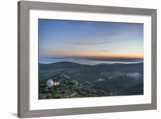 Croatia, Dalmatia, Hvar Island, Dawn from Napoleon Fort-Rob Tilley-Framed Photographic Print