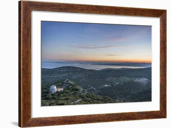 Croatia, Dalmatia, Hvar Island, Dawn from Napoleon Fort-Rob Tilley-Framed Photographic Print