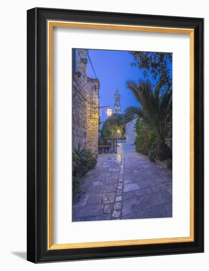 Croatia, Dalmatia, Hvar Old Town at Dawn-Rob Tilley-Framed Photographic Print