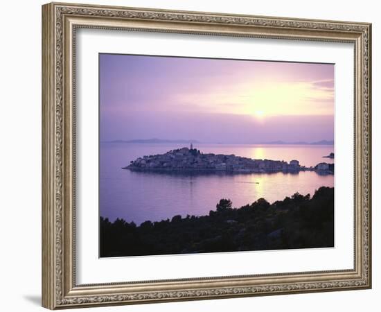 Croatia, Dalmatia, Primosten, Sunset-Thonig-Framed Photographic Print