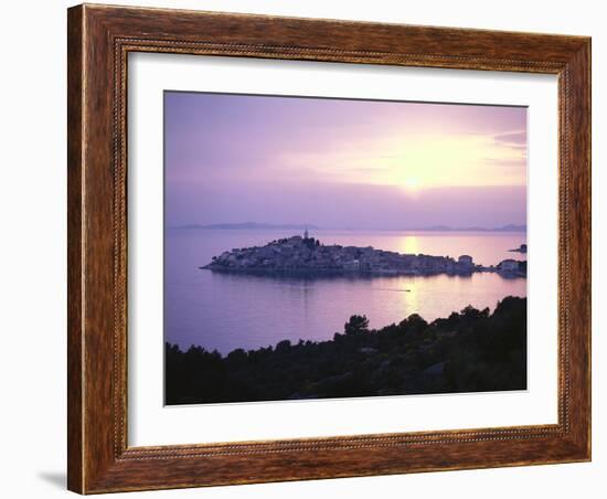 Croatia, Dalmatia, Primosten, Sunset-Thonig-Framed Photographic Print