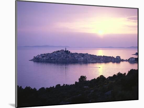 Croatia, Dalmatia, Primosten, Sunset-Thonig-Mounted Photographic Print