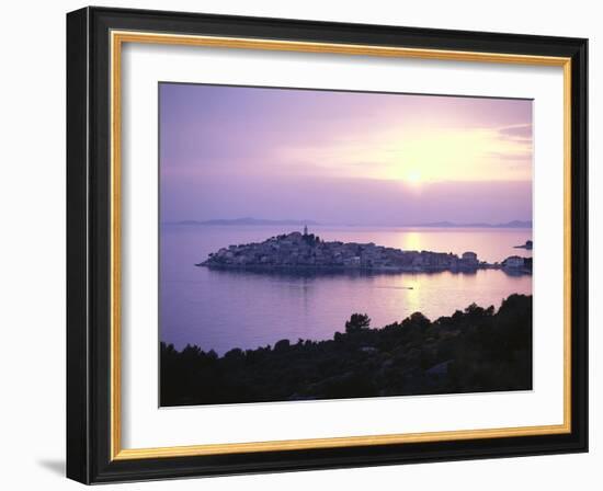 Croatia, Dalmatia, Primosten, Sunset-Thonig-Framed Photographic Print