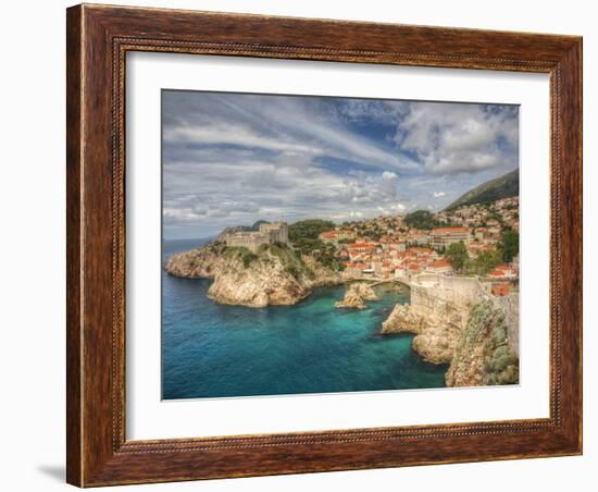 Croatia, Dubrovnik. Dubrovnik with the oceans edge-Terry Eggers-Framed Photographic Print