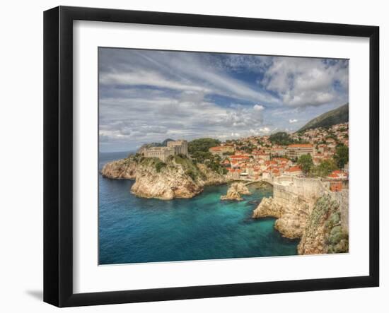 Croatia, Dubrovnik. Dubrovnik with the oceans edge-Terry Eggers-Framed Photographic Print