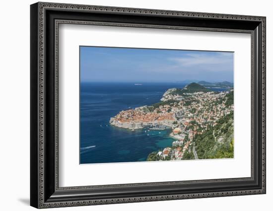 Croatia, Dubrovnik, Looking Down on Dubrovnik Old Town-Rob Tilley-Framed Photographic Print