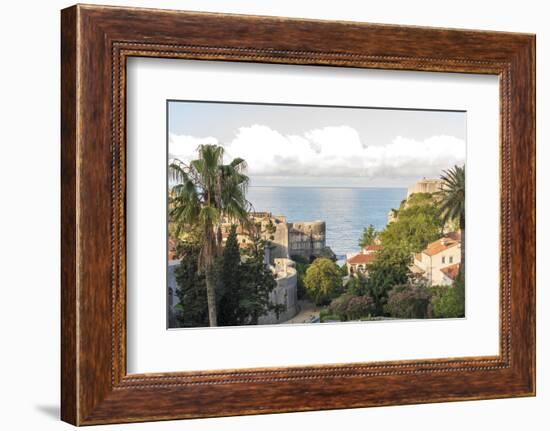 Croatia, Dubrovnik. Walled old city and Fort St. Lawrence. Adriatic.-Trish Drury-Framed Photographic Print