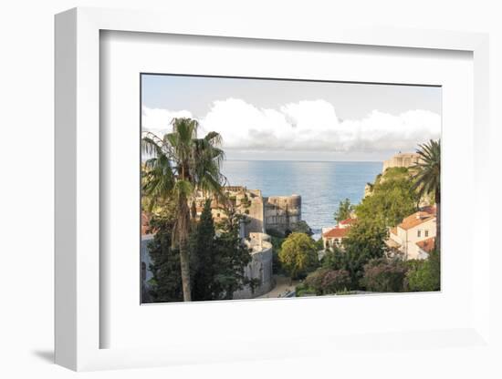 Croatia, Dubrovnik. Walled old city and Fort St. Lawrence. Adriatic.-Trish Drury-Framed Photographic Print