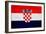 Croatia Flag Design with Wood Patterning - Flags of the World Series-Philippe Hugonnard-Framed Art Print