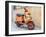 Croatia, Hvar. Bright orange vespa bike in the town of Hvar. (Editorial Use Only)-Julie Eggers-Framed Photographic Print