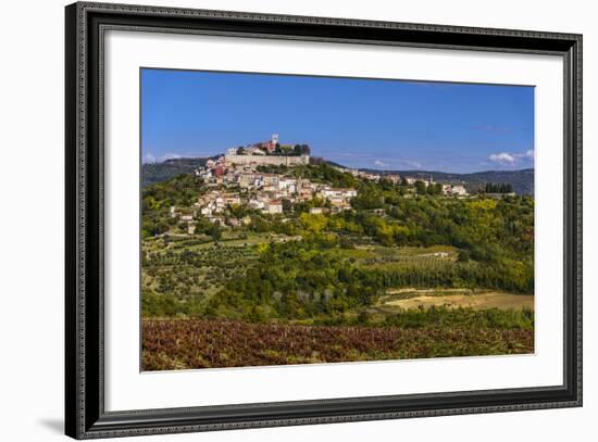 Croatia, Istria, Mirnska Dolina, Motovun, Town View-Udo Siebig-Framed Photographic Print
