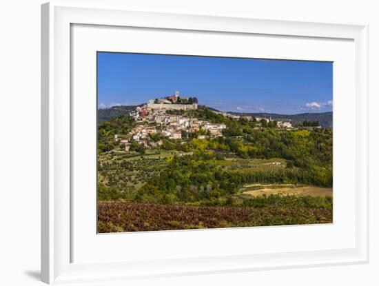 Croatia, Istria, Mirnska Dolina, Motovun, Town View-Udo Siebig-Framed Photographic Print