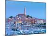 Croatia, Istria, Rovinj, Harbour and Cathedral of St. Euphemia-Alan Copson-Mounted Photographic Print