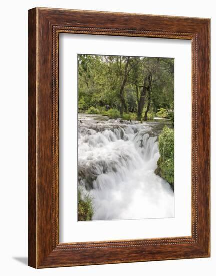 Croatia. Krka National Park cascades. UNESCO World Heritage Site.-Trish Drury-Framed Photographic Print