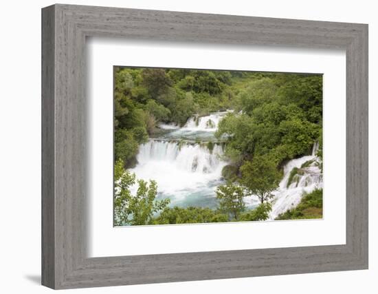 Croatia. Krka National Park waterfalls and cascades, UNESCO World Heritage Site.-Trish Drury-Framed Photographic Print