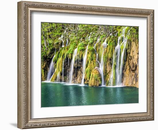 Croatia. National Park Plitvice Lakes, waterfalls in the Parco Nazionale dei laghi di Plitvice-Terry Eggers-Framed Photographic Print