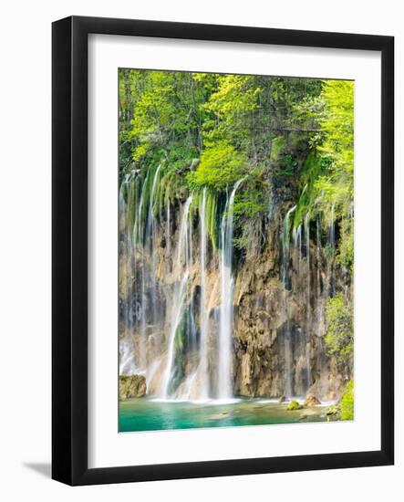 Croatia, Plitvice Lakes National Park. The Plitvice Lakes in the National Park Plitvicka Jezera.-Julie Eggers-Framed Photographic Print