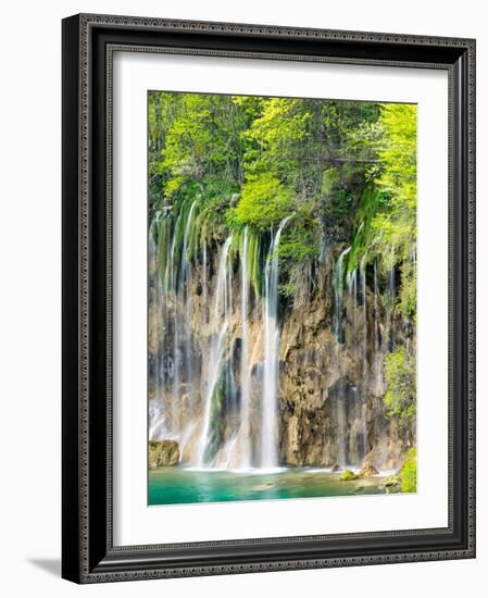 Croatia, Plitvice Lakes National Park. The Plitvice Lakes in the National Park Plitvicka Jezera.-Julie Eggers-Framed Photographic Print